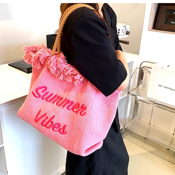 Summer pink big bag - Picture 1 of 2